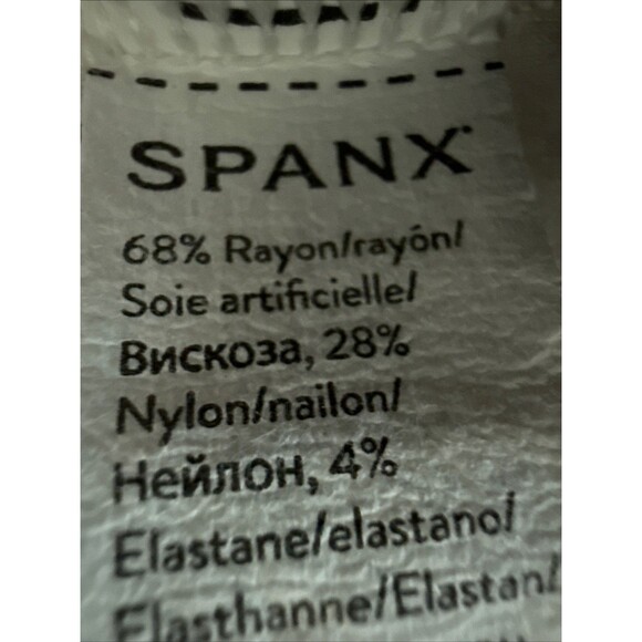 SPANX The Perfect Funnel Top in Powder Ivory White SS Top Sz Small Mrsp $98 - Picture 5 of 6